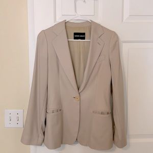Armani tan blazer jacket